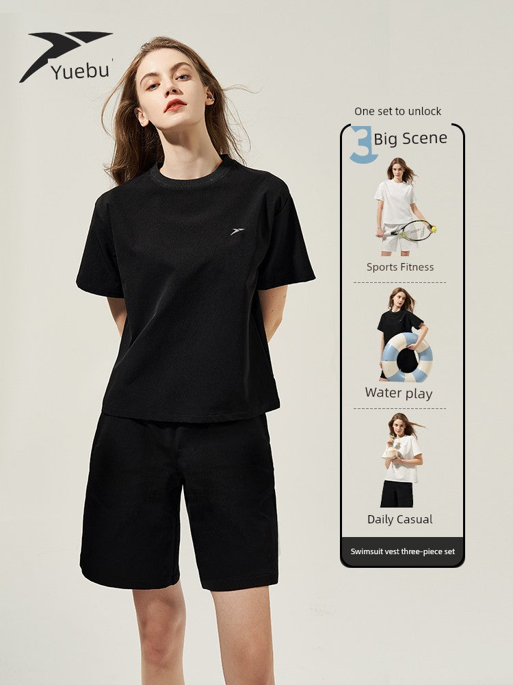 Breast Contrasting Swimsuit Unisex Style Plus Size Women's Swimsuit 2024 New Arrival Seaside Vacation Hot Spring Split Swimsuit