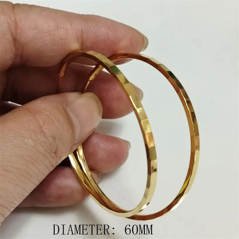 Somilia - 100% 925 Sterling Silver Women's Big Hoop Earrings New Collection Jewelry Fashion Women 18K Gold Plated серьги кольца