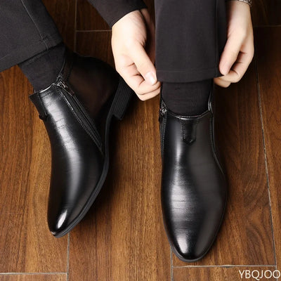 New spring Men Elegant minimalist comfortable Dress Shoes Men Formal Retro Fashionable versatile Pointed Toe Business Shoes