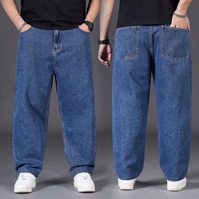 Big Size Jeans Men Large Size Jumbo Long Loose Pants Plus Size Loose Jeans Men