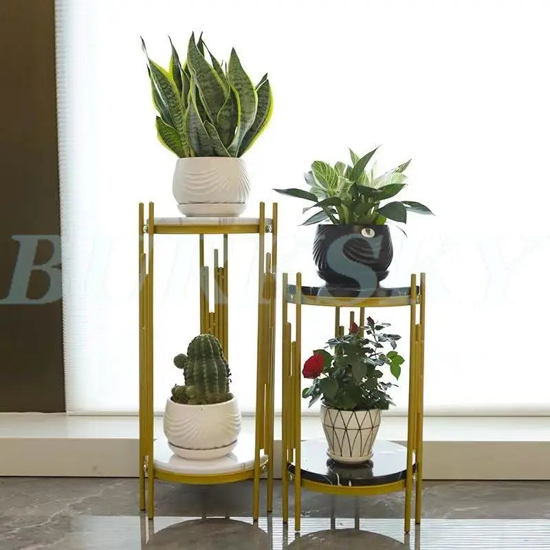 Plant Stand  Flower Stand 2 Tier Flower Shelf Planter Rack Storage Organizer Display Indoor Garden Balcony Storage Rack