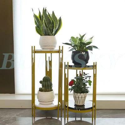 Plant Stand  Flower Stand 2 Tier Flower Shelf Planter Rack Storage Organizer Display Indoor Garden Balcony Storage Rack