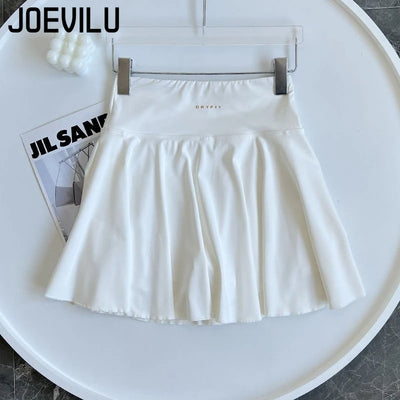 Women's Yoga White Sports Skirt  Fitness Running Tennis  Sexy Slim Pleated Skirt Anti Walking Halter Skirt Women's Clothing