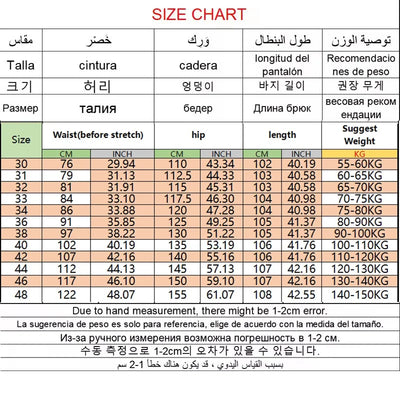 Men's Plus Size Jeans Elastic Waistband 30-48inch Stretch Denim Pants Straight Leg Breathable Loose Fit Streetwear Casual Wear