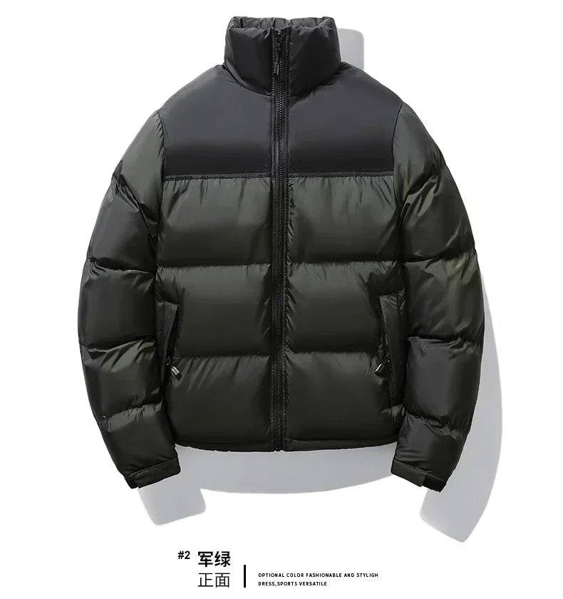 Jacket Male Overcoat Outwear Plus Size 4XL Winter Men Casual Windproof Padded Duck Down Parkas Coat Man Thick Stand Collar Parka