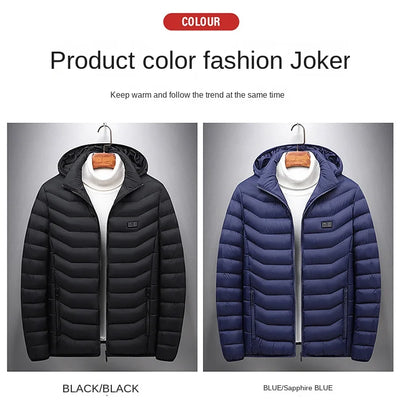 21 Areas Electric Winter Heated Jacket Men's Women's Motorcycle Jacket USB Heating Jacket Heated Vest Moto Thermal Coat Clothing
