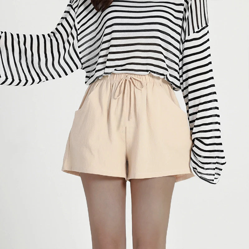 Casual Linen Workout Shorts