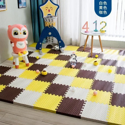 12Pcs EVA Foam Play Mat Carpets for Living Room Decoration for Baby Interlocking Foam Tile Puzzle Exercise Bedroom Decor Mat