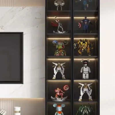 Glass Cellar Wine Cabinets Rack Showcase Storage Wall Wine Cabinet Living Room Fridge Vitrinas De Vidrio Indoor Bar Furniture