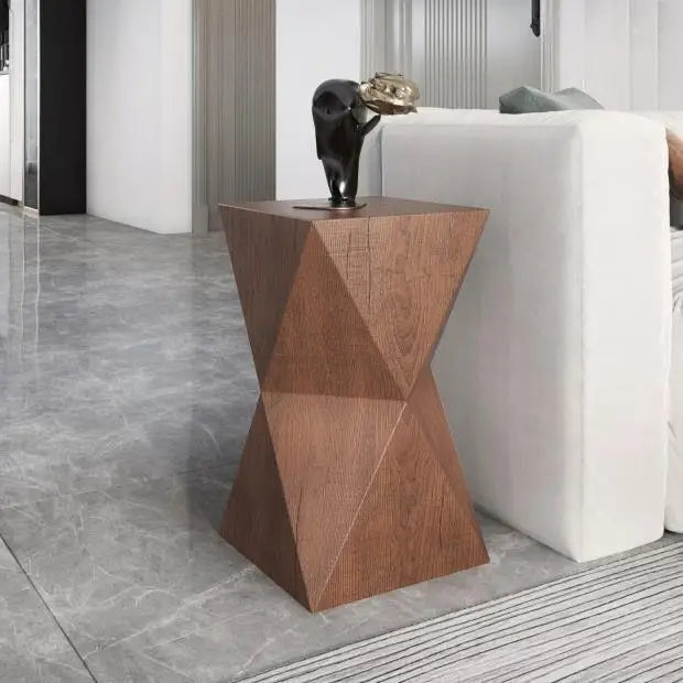 Solid Wood Stump Stool Rustic Wooden Pier Side Table Nordic Round Log Seat Boho Home Decor Accent Creative Living Room Footrest