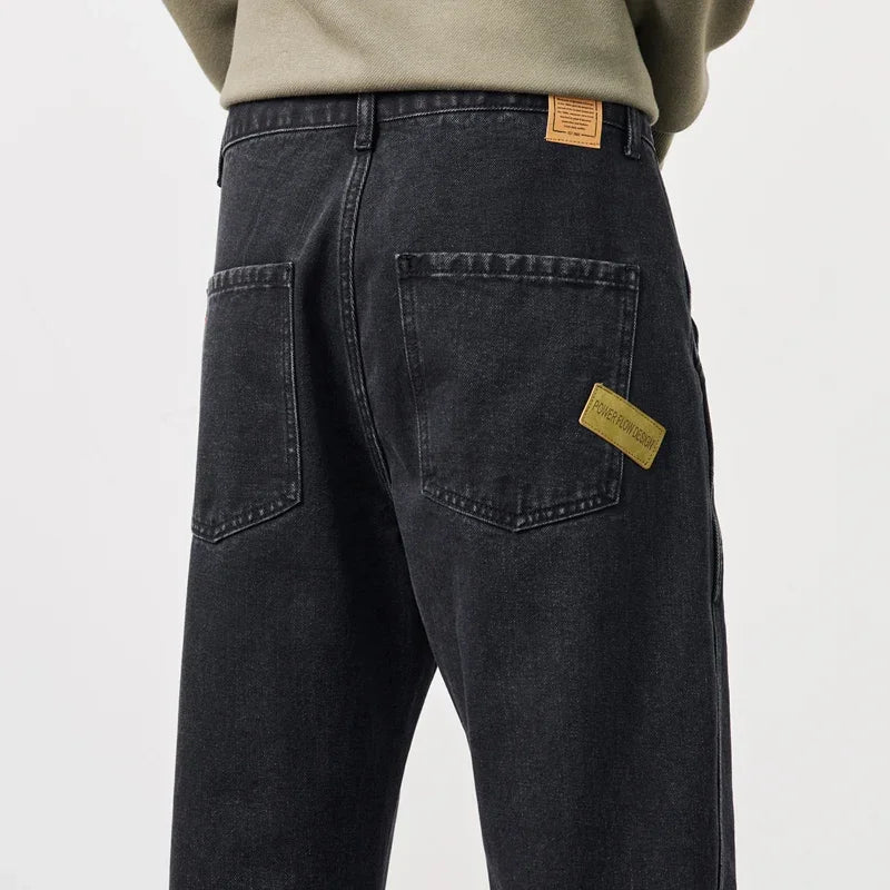 Men's Jeans Baggy Pants Loose Fit Harem Pants For Men Clothing Streetwear Fashion Pockets Patchwork Large Trousers Oversized 42