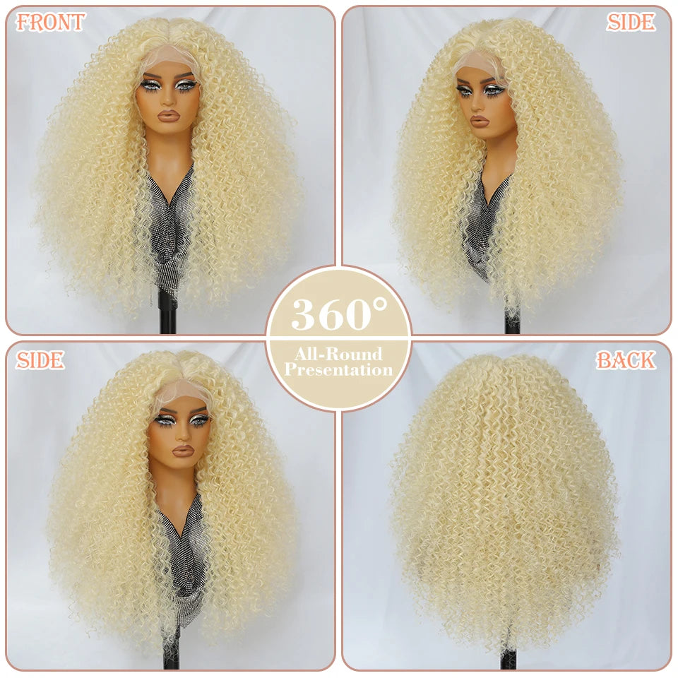Lace Front Wigs 24 Inch Synthetic For Afro Women Chocolate Brown Lace Front Wigs For Female Curly Lace Front Wigs With Baby Hair