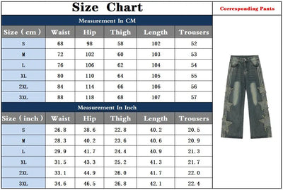 2024 Ropa Y2K Streetwear Star Patch Embroidery Baggy Stacked Jeans Pants For Men Clothes Wide Leg Old Straight Denim Trousers