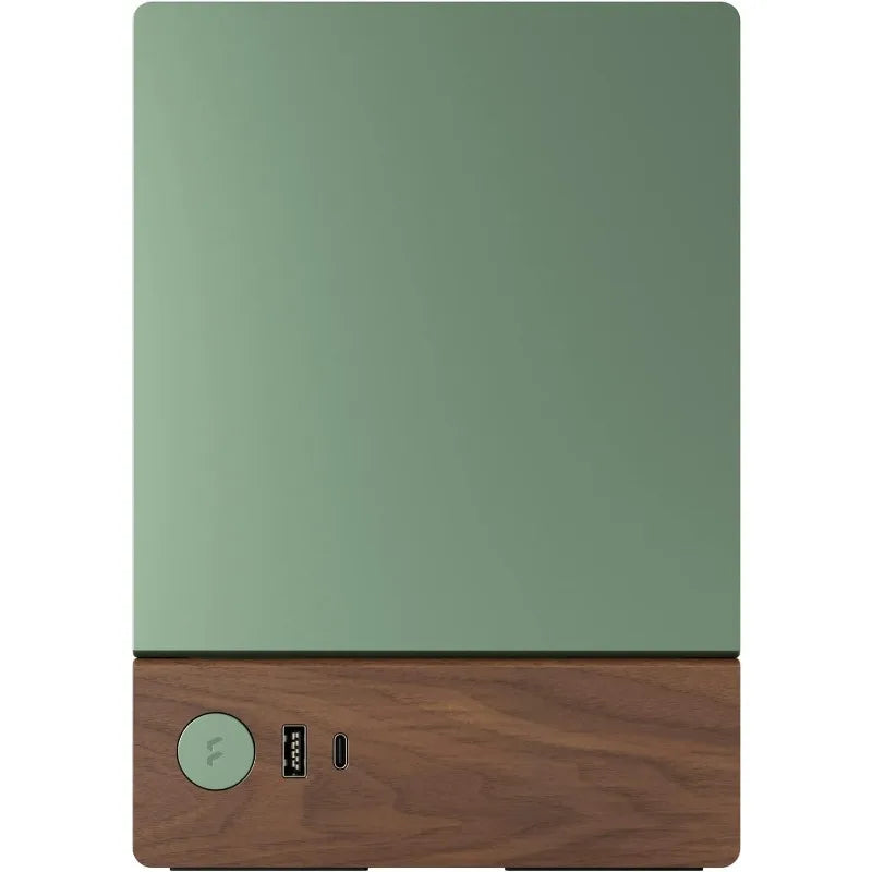 Terra Jade - Wood Walnut Front Panel - Small Form Factor - Mini ITX Gaming case – PCIe 4.0 Riser Cable – USB Type Anodized