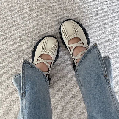 Ballerinas Woman 2025 Clogs Platform Low Heels Bow-Knot Casual Female Sneakers Summer Shoes Ladies Shallow Mouth Flats Ballet Cr