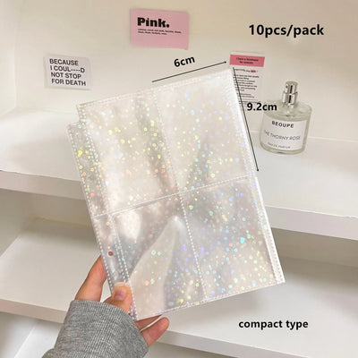 MINKYS 10PCS/Pack Butterfly Little Puppy Kpop Photocard A5 Binder Sleeves Idol Photo Card Holder Photocards Album Storage Bag