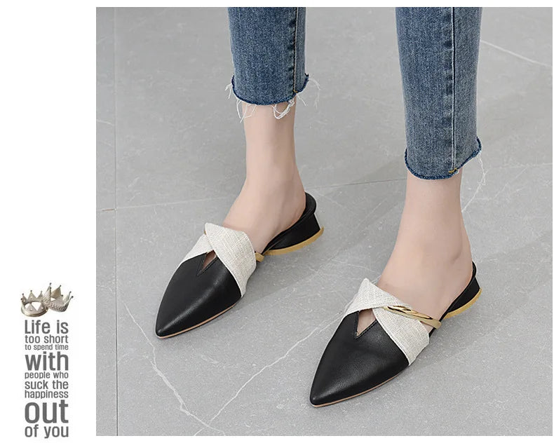 Brand Elegant Heels Summer Women's Shoes Woman Sandals Leisure Slippers Comfortable Open Toe Slip-On Slides
