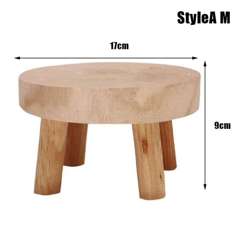 New Wooden Plant Stand Flower Pot Base Holder Stool Garden Flower Display