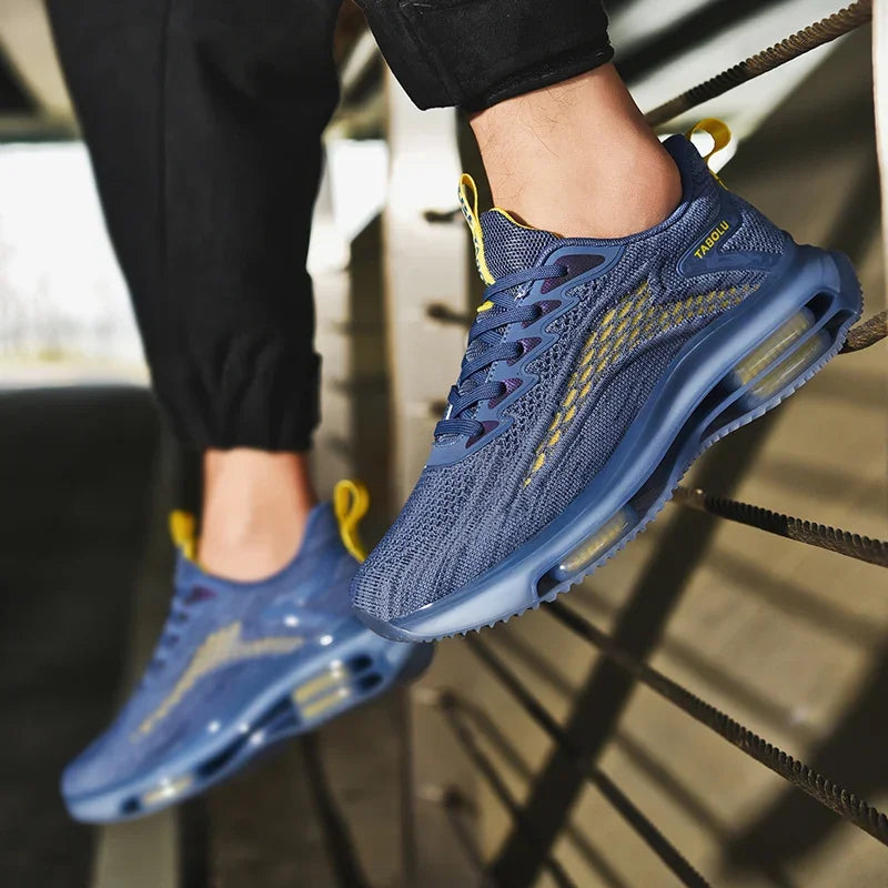 Sneakers Men New Fashionable Thick Soled Anti Slip Shock-absorbing Running Casual Sneakers Summer Mesh Shoes Zapatillas Hombre