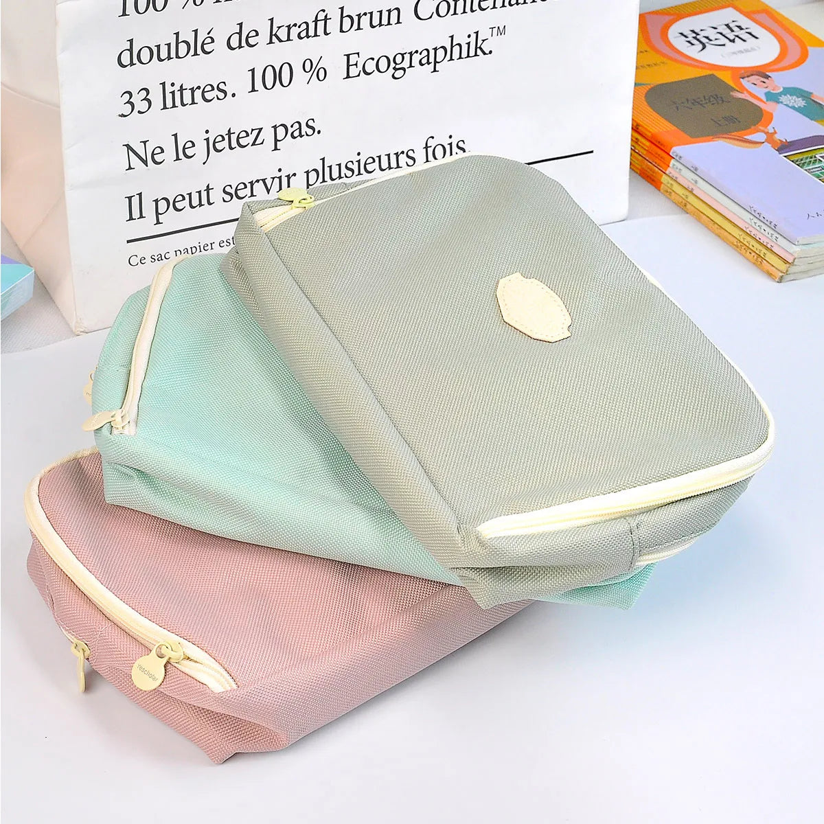 New Portable Pencil Case New Pencil Bag Large Capacity Pencil Case Stationery Kawaii Pencil Case Back To School Season