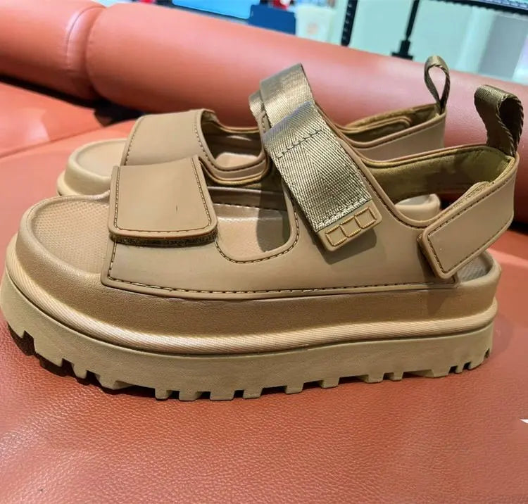 Women's Roman sandals with astronomical optical shoes, casual and comfortable thick sole height increase, summer, 2025