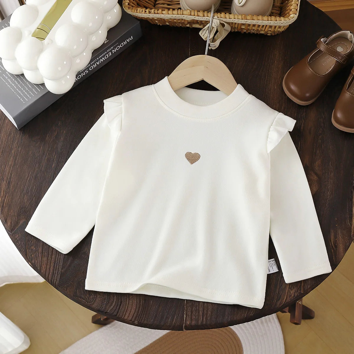 Autumn Winter Children's Clothing Baby Girls Long Sleeve T Shirts Kids Clothes Toddler Girls Warm Bottoming Shirt Tops 1-10Yrs