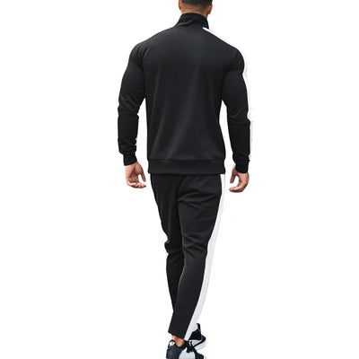 Casual Tracksuits Mens Autumn Fashion Side Striped Jackets And Pants Two Piece Sets For Men Sports Fitness Sweatsuits Streetwear