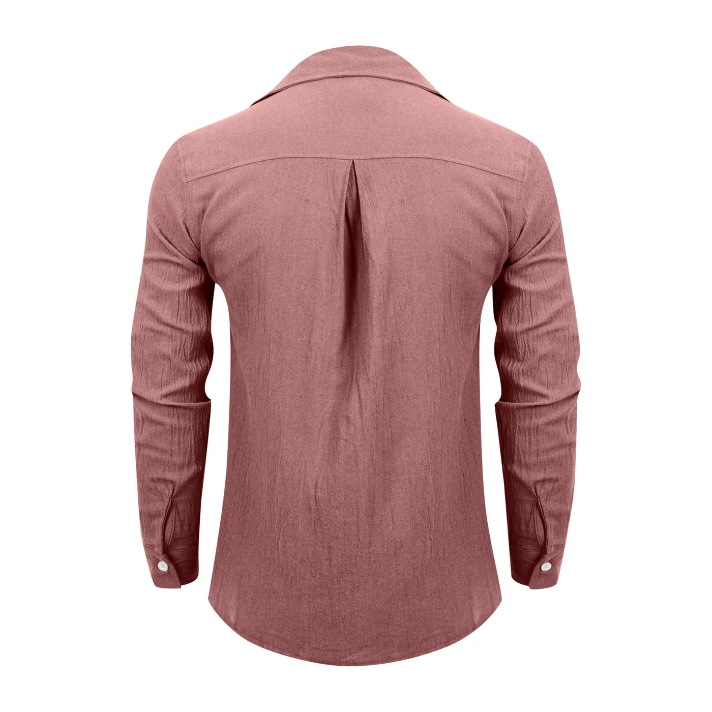 Loose Shirts Men'S Lightweight Long Sleeved Shirt Spring Summer Men'S Casual Cotton Linen Solid Color Long Sleeve Shirts