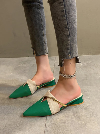 Brand Elegant Heels Summer Women's Shoes Woman Sandals Leisure Slippers Comfortable Open Toe Slip-On Slides