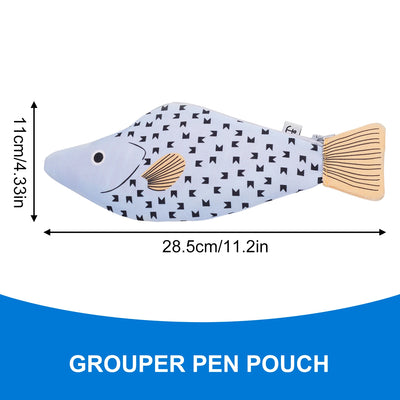 1PC Extra-Thick Fun Large Capacity Pencil Case with Smooth Zipper, for Office & Student Use