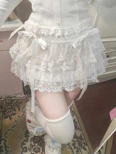 Gothic Y2k Elastic Waist Harajuku Y2k Short Skirt