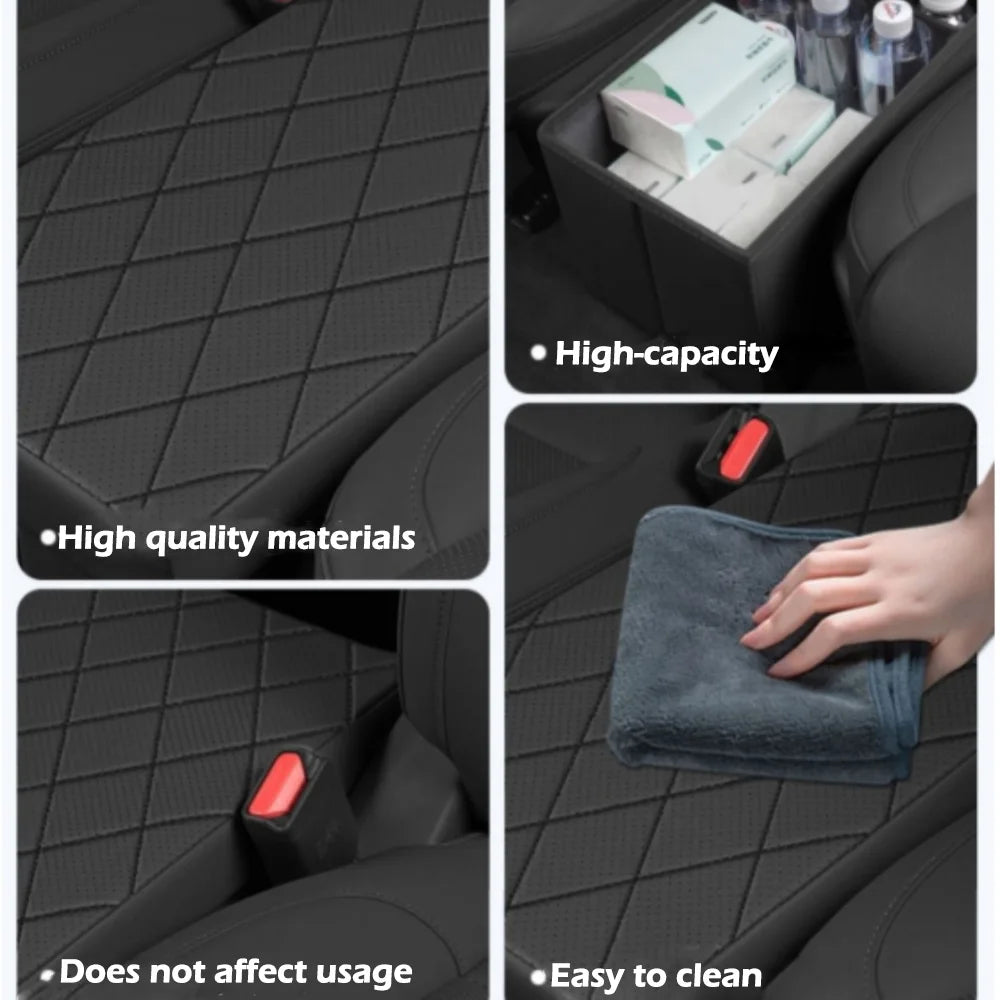 2nd Row Car Seat Organizer for Hyundai Palisade 2023-2025 Console Organizer Backseat Box Dog Toy Box Storage Bin