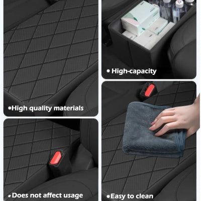 2nd Row Car Seat Organizer for Hyundai Palisade 2023-2025 Console Organizer Backseat Box Dog Toy Box Storage Bin