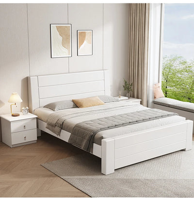 Wooden Cheap Storage Bed Bedroom Elegant Pretty Luxury Full Size Frame Bed Bases Queen Home Cama Box Casal House Accessories
