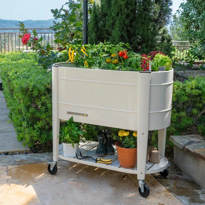 Best - Raised Garden Bed with Legs, 40×20×37 in, Planter Box with EnGrow™ TrueSoil™ Technology for Vegetables,