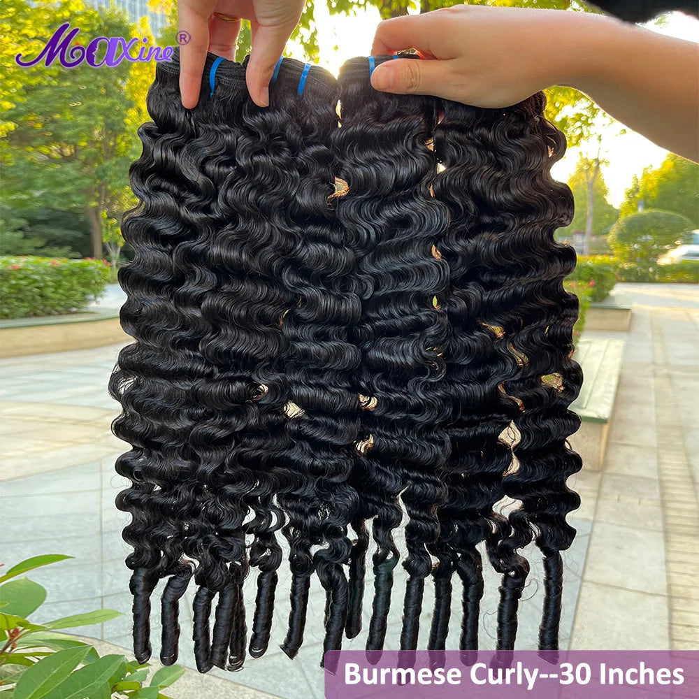 12A Burmese Pix Curly Hair Bundles Deal Vietnamese 100% Original Virgin Weaving Human Hair Bundles Bouncy Curly Hair Extensions