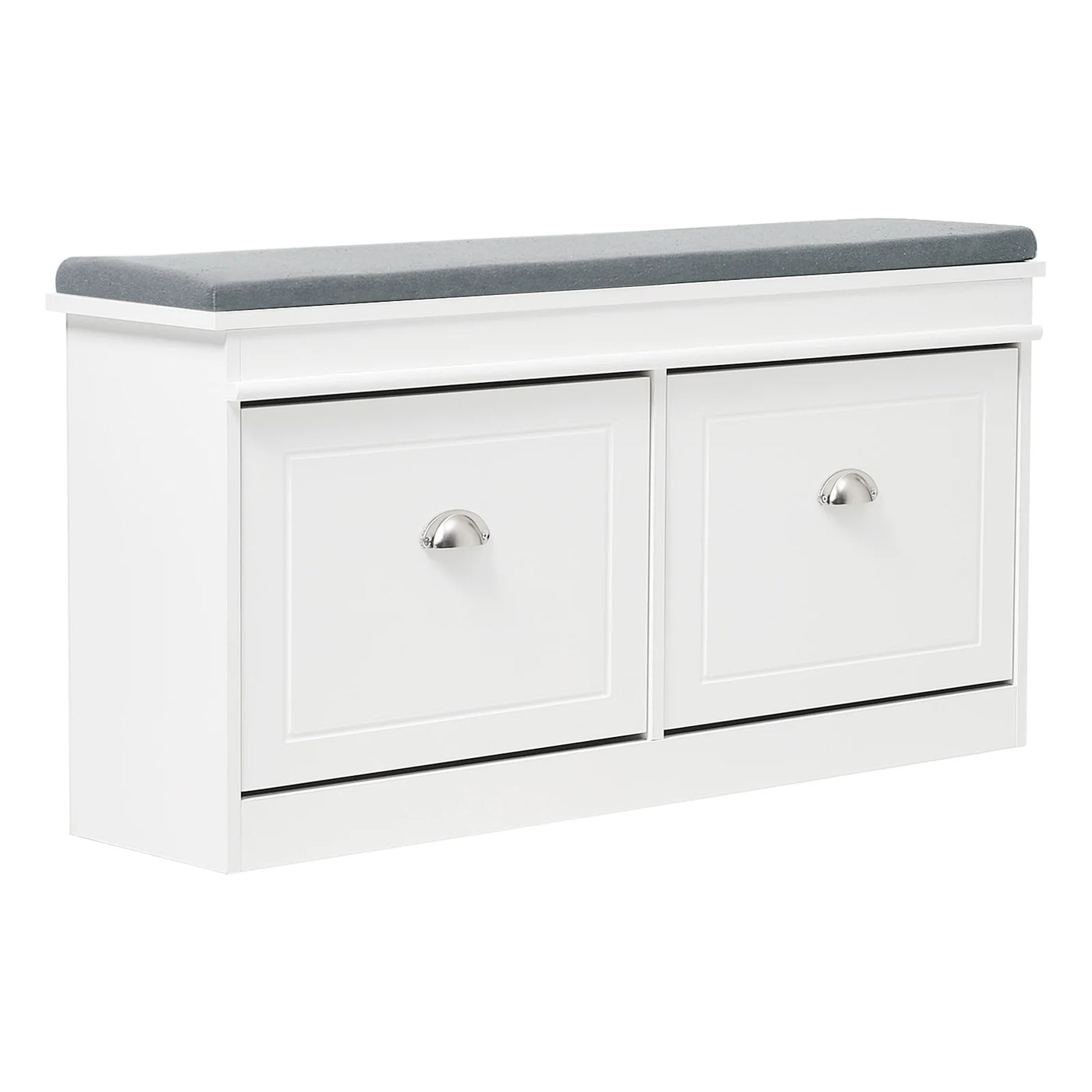 【Breeins】Flip Down Shoe Bench Cabinet, Shoes Rack Storage Organizer Shelf Home Decoration For Entryway