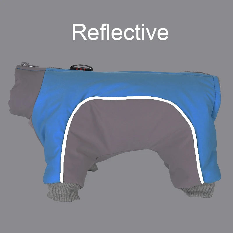 Pet Dog Cozy Clothes For Small Medium Dogs Cats Winter Windproof Puppy Reflective Cozy Jacket Coat Bulldog French Pug Jumpsuit