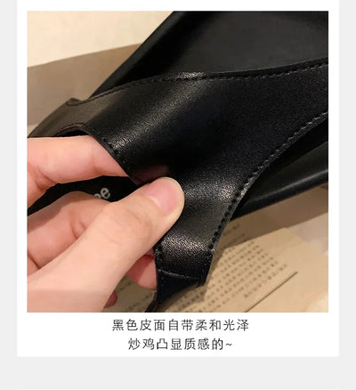 Flat with Slip-on Casual Modern Sandals Low Heel Solid 2025 High Quality Ladies Shoes Back Strap Roman Women's Sandals