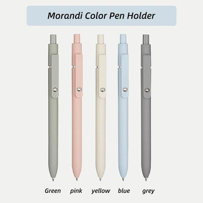 5pcs High-quality Retractable Gel Pen 0.5mm Quick Dry Black Ink Pen Fine Tip Smooth Writing Cutes Pen School Office Supplies