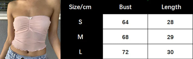 Xingqing y2k Off Shoulder Top Women Fairy Grunge Clothes Summer Sleeveless Lace Trim Patchwork Strapless Tshirt 2000s Streetwear