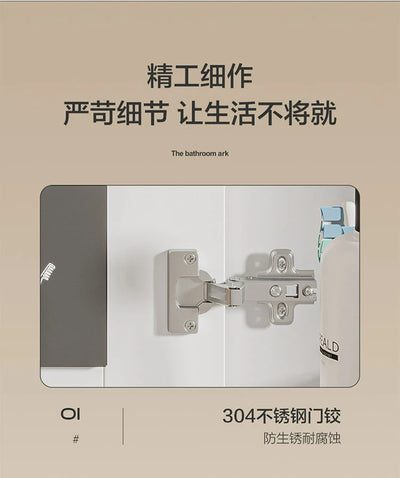 Bathroom Furniture Skin Sensor Bathroom Vanity Cabinet With Sink And Mirror Integrated Arc Washing Table Combination To Wash