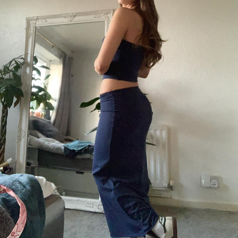 2 Piece Long Skirt Set