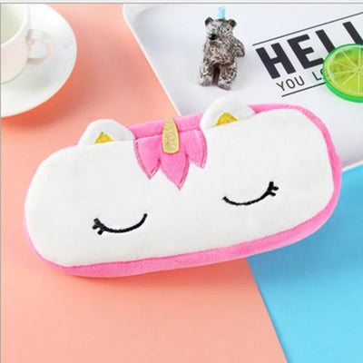 Plush Unicorn Cute Pencil Case Licorne Kawaii Girls Estuche Para Lpices for Trousse Astuccio Canvas Scolaire School Cartuchera