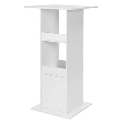 WOLTU 1PC Bar Table Bistro Square Counter Table with 3 Shelves Side Cabinet Drink Stand for Pub Kitchen Dining Room Living Room