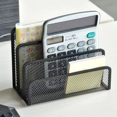 3-layer Papers Trays Notebook Stand Rack Desk Black Metal Iron Mesh Holder for Magazine Document File Book Rack Organizer Office