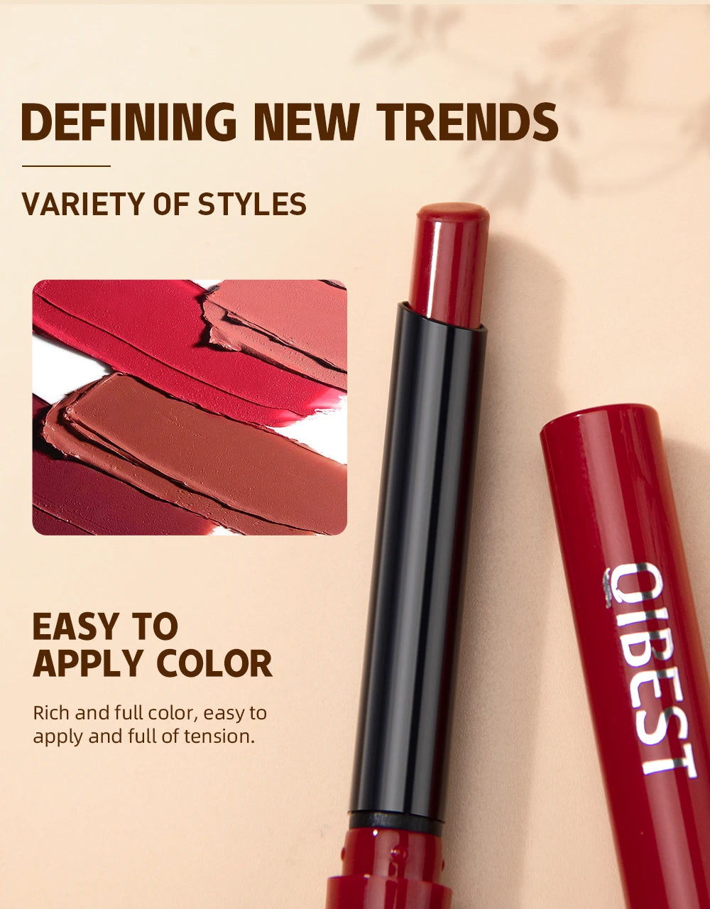 New Velvet Matte Lipstick Long Lasting Waterproof Lipstick Non-Stick Cup Lip Stain Tint Cosmetics Lip Pencil Liner Makeup