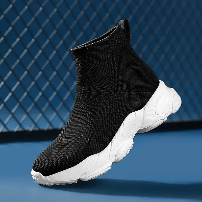 Sock Shoes 2024 New Fashionable Luxury Designer High Top Children's Shoes Comfortable Casual Running Sports Tennis Shoes