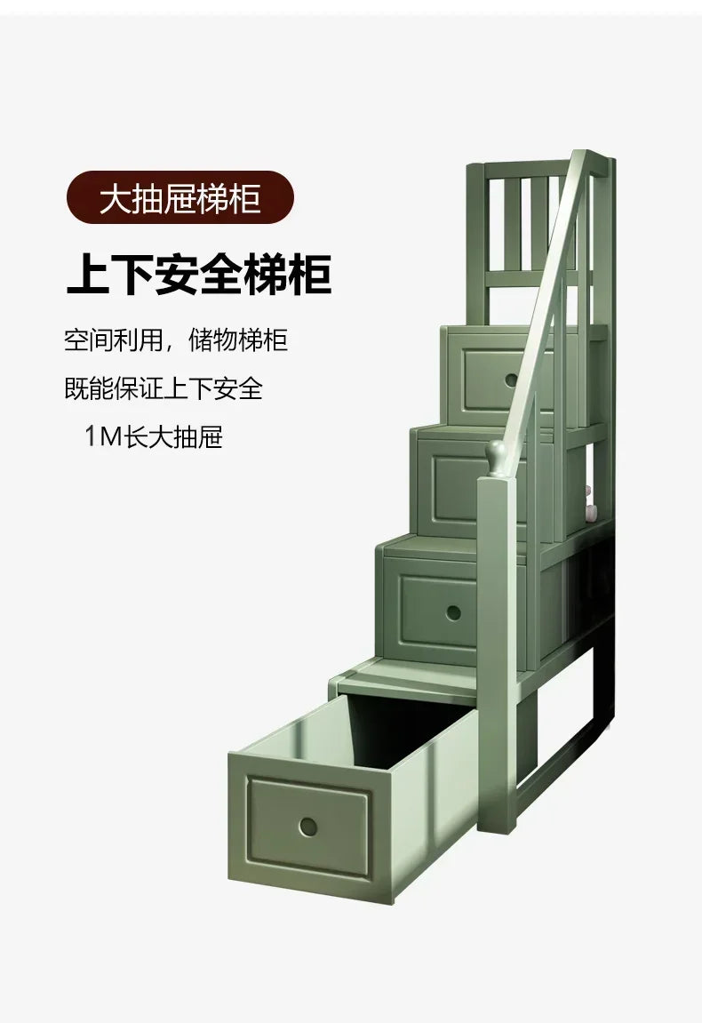 Double Storage Space Children Beds Loft Foldable Bunk Slide Children Beds Design Mueble Infantil Bedroom Furniture