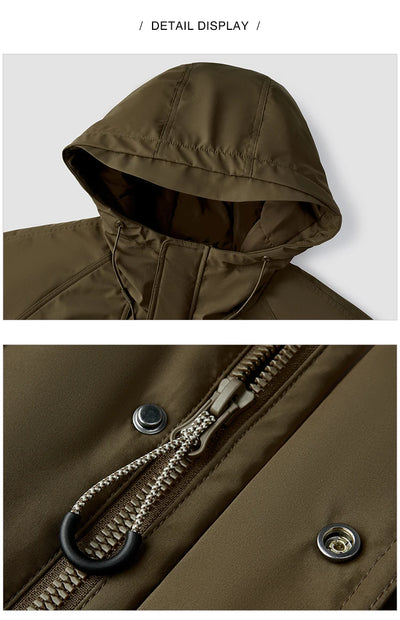 Semir Cotton-Padded Jacket Men 2024 Winter Waterproof, Oil-Resistant, Stain-Resistant and Windproof Outerwear Loose
